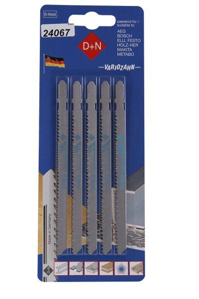 Stiksavklinger bi-metal 105 mm universal, 5 stk